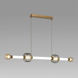 5426/40L L-VISION ODL_EX24 23 золотой/белый/дымчатый/коньячный/металл/стекло/акрил Подвес LED 40W 3000K KLIFF