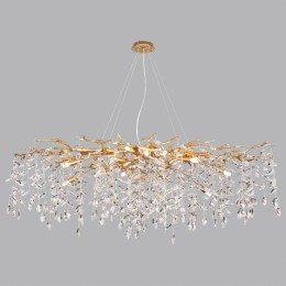 4969/14 HALL ODL24 521 античн.бронза/алюмин./хрусталь Люстра G9 14*40W DELICA