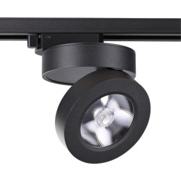 357987 PORT NT19 226 черный Светильник трековый однофазный трехжильный IP20 LED 3000К 12W 220V GRODA