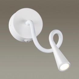 4255/3WL HIGHTECH ODL21 287 белый/металл Настен.светильник выкл на базе IP20 LED 3W 270Лм 3000K ODDS