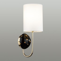 5424/1W MODERN ODL_EX24 43 золотой/черный/белый/металл/керамика/ткань Бра E14 1*40W POLLEN