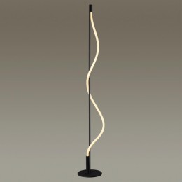 4398/15FL HIGHTECH ODL23 134 черный/металл/канат Напольный светильник с диммером на корпусе IP20 LED 15W 515Лм 3000K CORDA