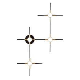 3906/14WL L-VISION ODL20 191 золот/черн/металл Настенный светильник LED 4000K 14W 220V COSTELLA