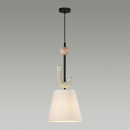 5410/1 MODERN ODL_EX24 71 черный матов./бежевый/металл/полирезин/ткань Подвес E14 1*40W BAGEL