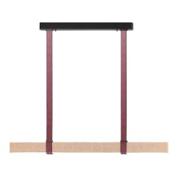 6630/36L HIGHTECH ODL24 153 металл/эко-кожа/ткань/акрил черный/бордовый/бежевый Подвесной светильник IP20 LED 36W 3000K 220V VINCENT