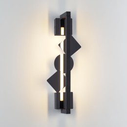 6690/7WL HIGHTECH ODL_EX24 017 Настенный светильник черный/черн полиров/металл/акрил поворотный на 360° IP20 LED 7W 184Лм 3000K GEOS