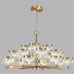 5032/120L L-VISION ODL24 445 античн.бронза/металл/акрил Люстра LED 120W 4000K 9934лм FIVRE