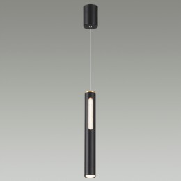 6643/7L HIGHTECH ODL24 169 черный/золото/металл/акрил Подвесной светильник IP20 LED 9W 3000K 220V MALI