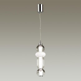 4827/18L PENDANT ODL21 321 хром/дымчатый/белый/прозрачный Подвес LED 18W BEANS