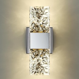 4365/5WL HIGHTECH ODL23 241 хром полированный/стекло Настенный св-к IP20 LED 10W 634Лм 3000K RICCI