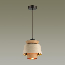 4992/1 PENDANT ODL23 401 св. коричневый/золотой/металл/экокожа Подвес E27 60W KRESSA