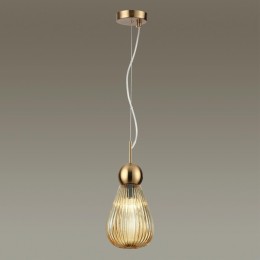 5402/1 MODERN ODL_EX23 61 золотой/янтарный/металл/стекло Подвес E14 1*40W ELICA