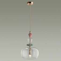 4855/1A CLASSIC ODL_EX21 105 золото/разноцветн./керамика/стекло Подвес E14 1*40W BIZET