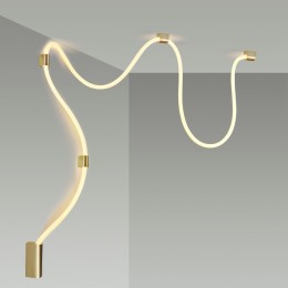 4397/30CL HIGHTECH ODL23 134 ант.бронза/металл/канат Настенно-потолочный св-к накладной (3 крепления в комплекте) IP20 LED 30W 1185Лм 3000K CORDA