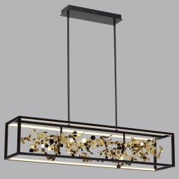 5065/65L L-VISION ODL24 393 черный/золото/металл/металл Люстра LED 1*65W 4000K BILD