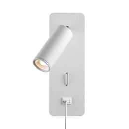 4300/3WL HIGHTECH ODL22 275 белый/металл Настенный светильник IP20 c USB зарядкой c выкл. LED 3W 265Лм 3000K BILL