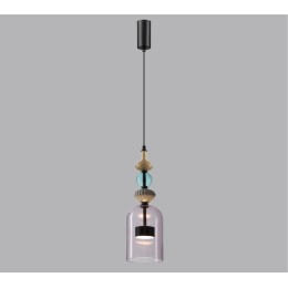5046/12LA L-VISION ODL24 298 черный/фиолетовый/металл/стекло/керамика Подвес LED 12W 4000К 1400Лм PALLETA
