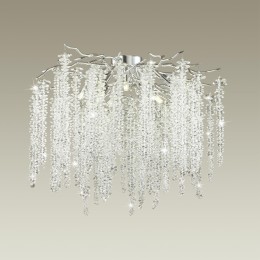 5004/8C HALL ODL23 525 серебристый/прозрачный металл/хрусталь Люстра потолочная G9 8*40W BANCHE