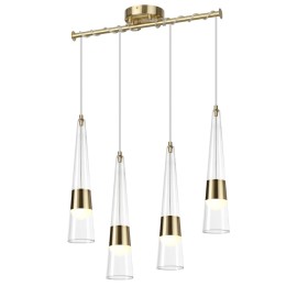 5043/42L L-VISION ODL24 301 глянц.золото/прозрачный/металл/стекло Люстра LED 42W 3000K 4167Лм LUMP