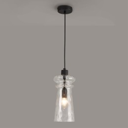 4966/1 MODERN ODL23 300 матов.черный/прозрачный/металл/стекло Подвес E14 1*40W PASTI