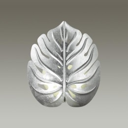 4865/1WA MODERN ODL_EX22 80 серебристый/белый/стекло Бра G9 2*5W JUNGLE