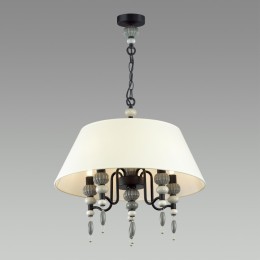 4896/5A MODERN ODL_EX23 67 черный матов./серый/молочный металл/керамика/ткань Люстра E14 5*40W SOCHI