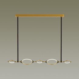 4995/50L L-VISION ODL23 377 матов.золотой/черный/металл/акрил Люстра LED 50W 3000K VIKEMA