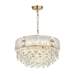 5070/11 HALL (В 2-Х КОРОБКАХ) ODL24 499 золото/прозрачный/матовый/металл/хрусталь/стекло Люстра E14 11*40W FIESTA