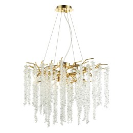 5005/8 HALL ODL23 527 золотой/прозрачный металл/хрусталь Люстра G9 8*40W BANCHE