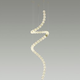 5008/132L L-VISION ODL23 473 золотой/прозрачный/металл/акрил Люстра LED 132W 4000K 6600Лм CRYSTAL