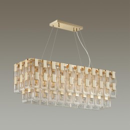 4989/10 HALL ODL22 553 золотой/стекло Люстра E14 10*40W BUCKLE