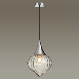 4949/1 PENDANT ODL22 343 хром/прозрачный/стекло Подвес E14 1*40W KESTA