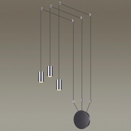3897/3 L-VISION ODL20 225 черный/хром/металл Наклад. св-к (провод 7м, 10 крепл.) GU10 50W*3 LUCAS