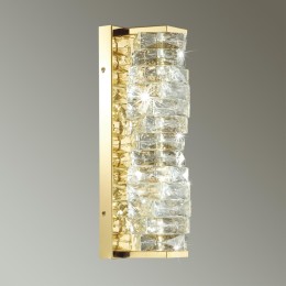 4999/10WL HALL ODL23 535 золотой/прозрачный/металл/хрусталь Бра LED 10W 4000K STRAZA