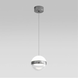 5037/9L L-VISION ODL24 389 никель/прозрачн/молочный/металл/акрил Подвес LED 9W 4000K 480лм RONI