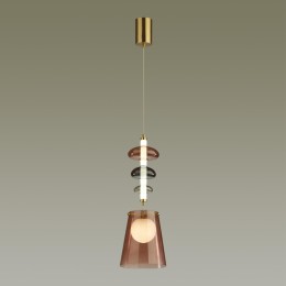 5411/18LA L-VISION ODL_EX23 45 бронзовый/цвет бордовый/серый/белый Подвес LED 18W 4000K AMORE