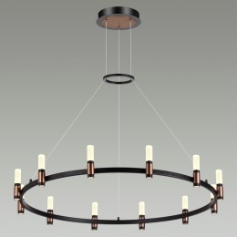 5009/48L L-VISION ODL23 423 матовый черный/ ант.бронза/белый/металл/акрил Люстра LED 48W 4000K 1900Лм CANDEL