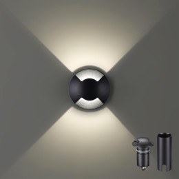 6662/2GL NATURE ODL24 631 черный/металл Встраиваемый грунтовый светильник IP67 LED 3W 4000K 12V/24V WALD (нужен драйвер 357781/357782)