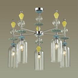 4893/5C CLASSIC ODL_EX22 68 хром/раноцветн./керамика/стекло Люстра потолочная E14 5*40W 4893/5C BIZET