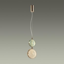 5412/13LC L-VISION ODL_EX23 50 золотой/зеленый/желтый металл/стекло Подвес LED 13W 4000K CARAMELLA