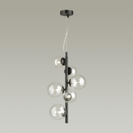 4818/6 MODERN ODL21 431 черный/прозрачный Подвес G9 6*40W TOVI