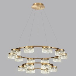 5032/96L L-VISION ODL24 447 античн.бронза/металл/акрил Люстра LED 96W 4000K 6333лм FIVRE