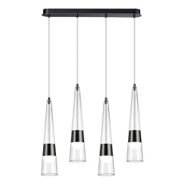 5044/42L L-VISION ODL24 301 глянц.темн.хром/прозрачный/металл/стекло Люстра LED 42W 3000K 4167Лм LUMP