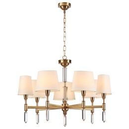 4894/7 MODERN ODL_EX22 117 бронзовый/белый/ткань Люстра E14 7*40W LONDON