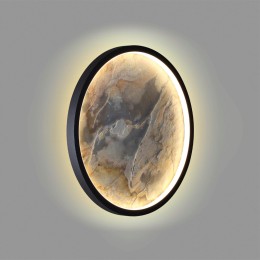 5078/25L L-VISION ODL24 черн./серо-беж./металл/натур.камень/акрил Настен.-потолочн.cветильн. LED 25W 3000K STOFLAKE