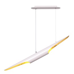 3816/50WG HIGHTECH ODL20 191 бел/золот/мет Подвесной свет-к GU10 LED 2*12W 220V WHITNEY