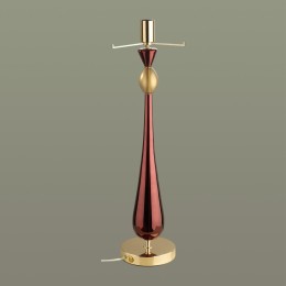 4868/1T STANDING ODL_EX22 99 золотой/бордовый/стекло База для высокой лампы E27 1*60W TOWER