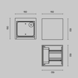 Архитектурная подсветка Outdoor O572WL-L20W3K