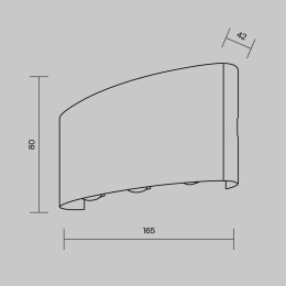 Архитектурная подсветка Outdoor O417WL-L6B3K