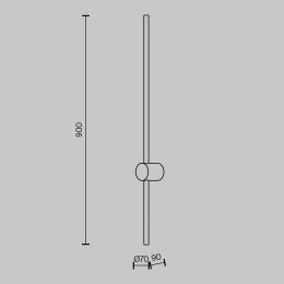 Настенный светильник (бра) Maytoni MOD237WL-L11B3K